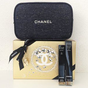 2023 Chanel Holiday Set, A Sight To See, Blue Pouch, NWT, Box, Ribbon, Liner